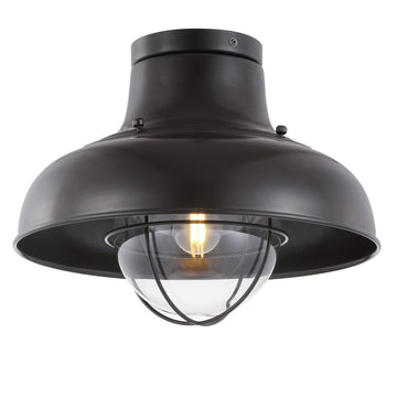 Cameron 13" Metal LED Semi Flush Mount - JONATHAN Y